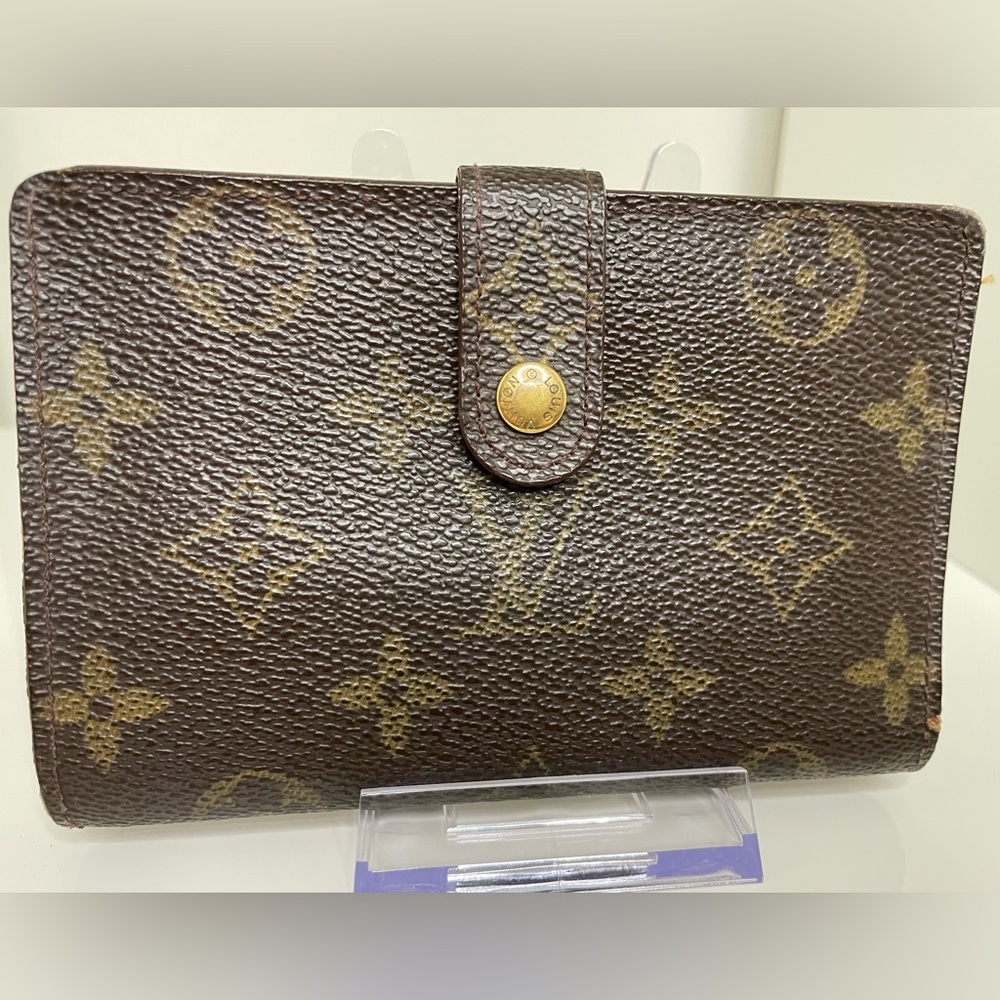 Louis Vuitton Vintage Monogram Canvas Kisslock French Wallet
